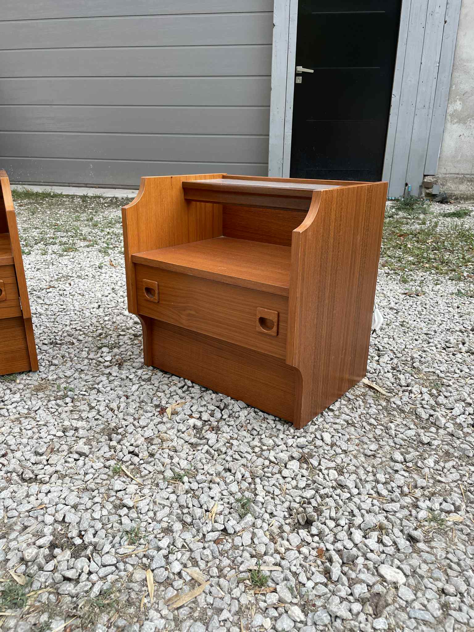 Duo de table de chevet années 70
