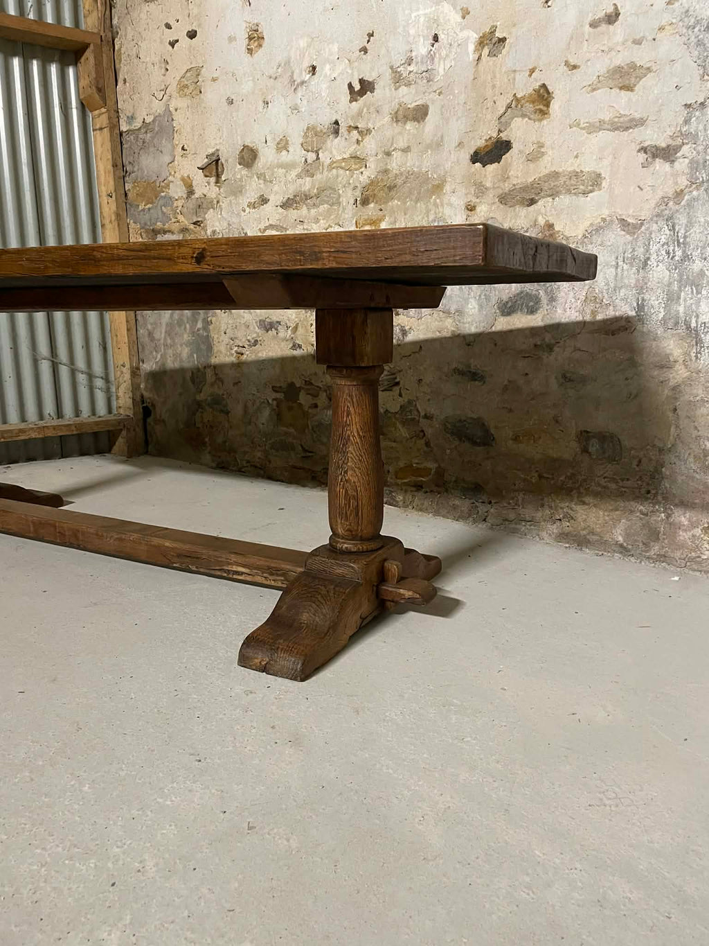 Table de monastère en chêne massif 200 cm