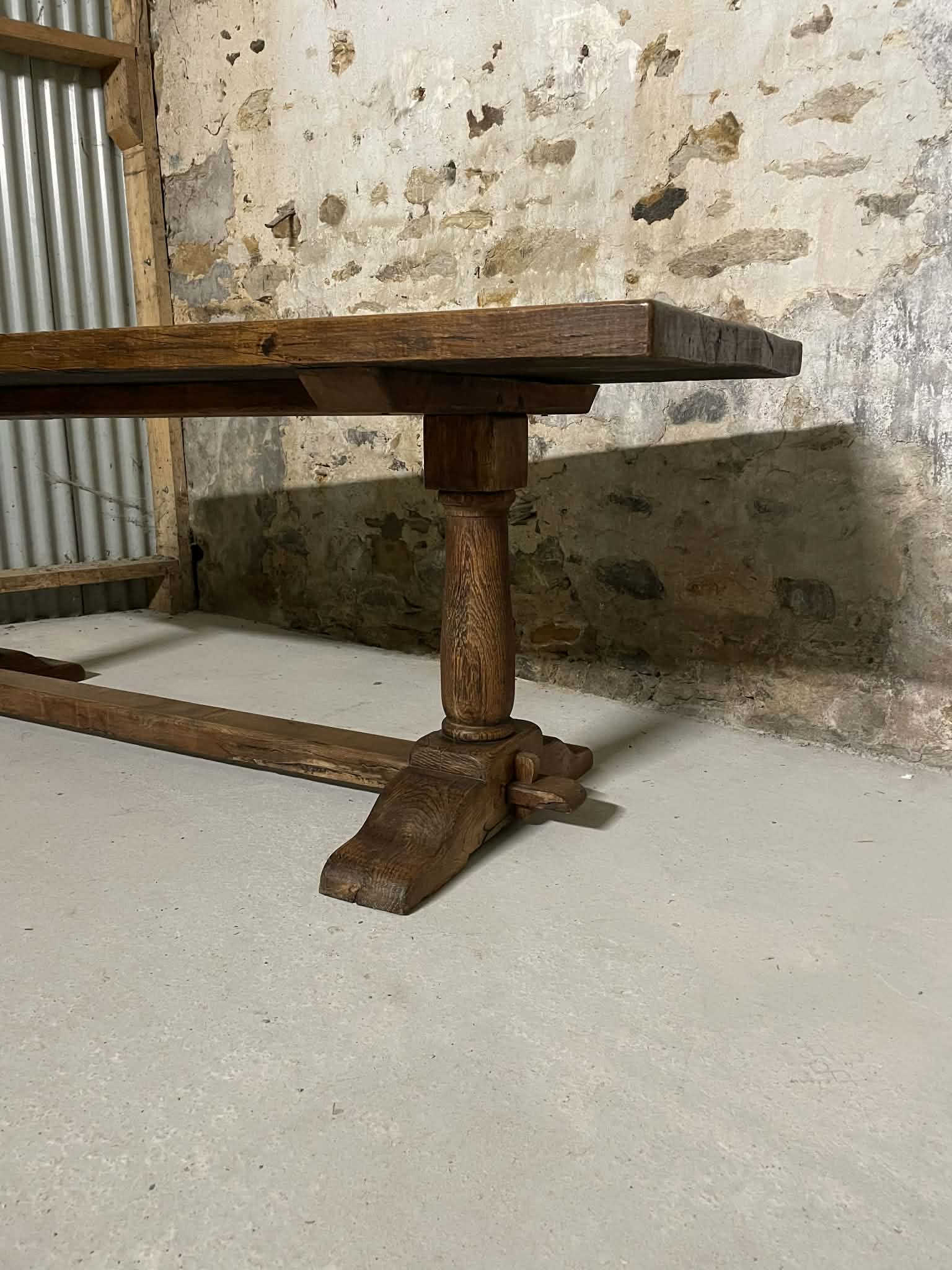 Table de monastère en chêne massif 200 cm