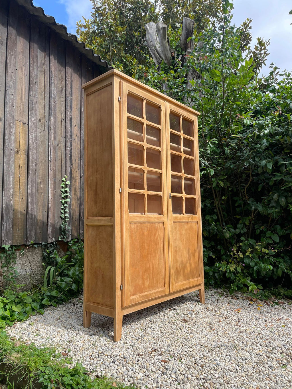Vitrine bibliothèque rénovée