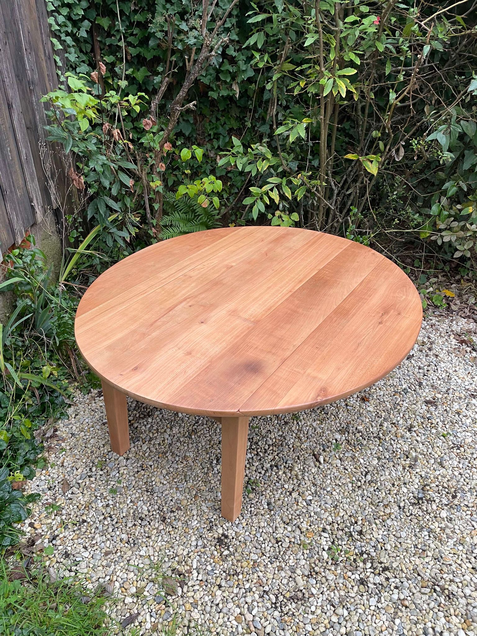 Table basse ronde rabattable