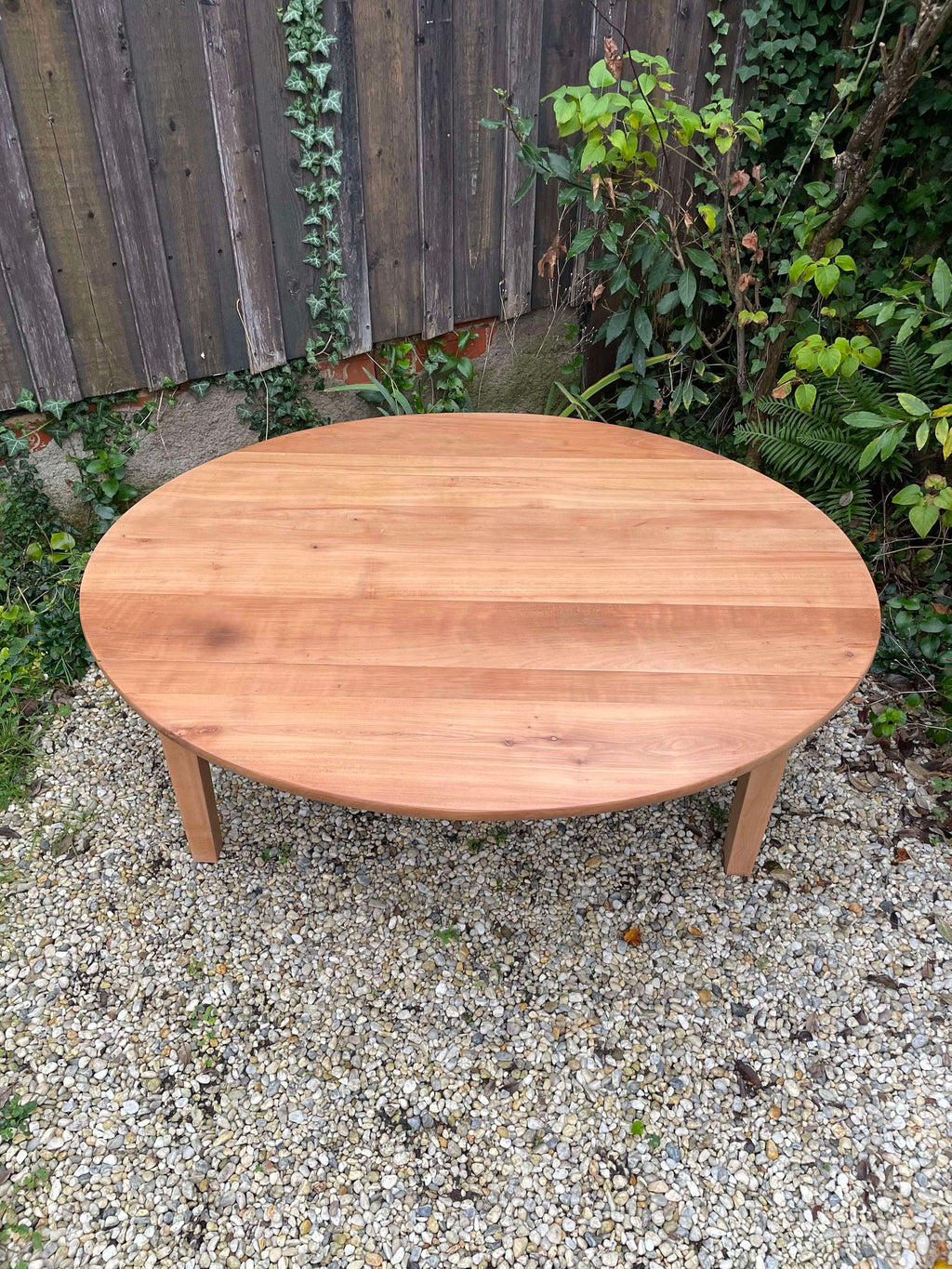 Table basse ronde rabattable