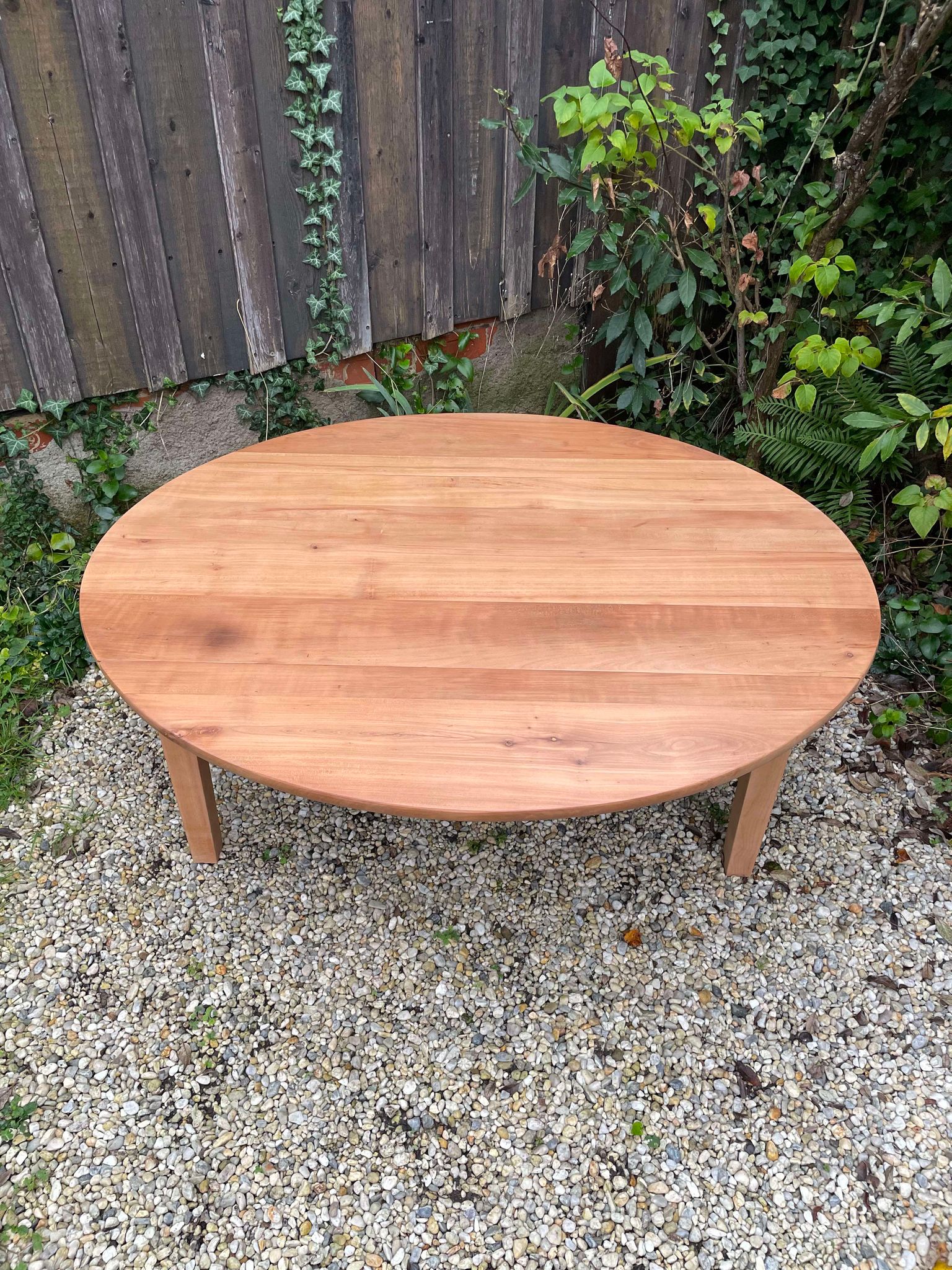 Table basse ronde rabattable