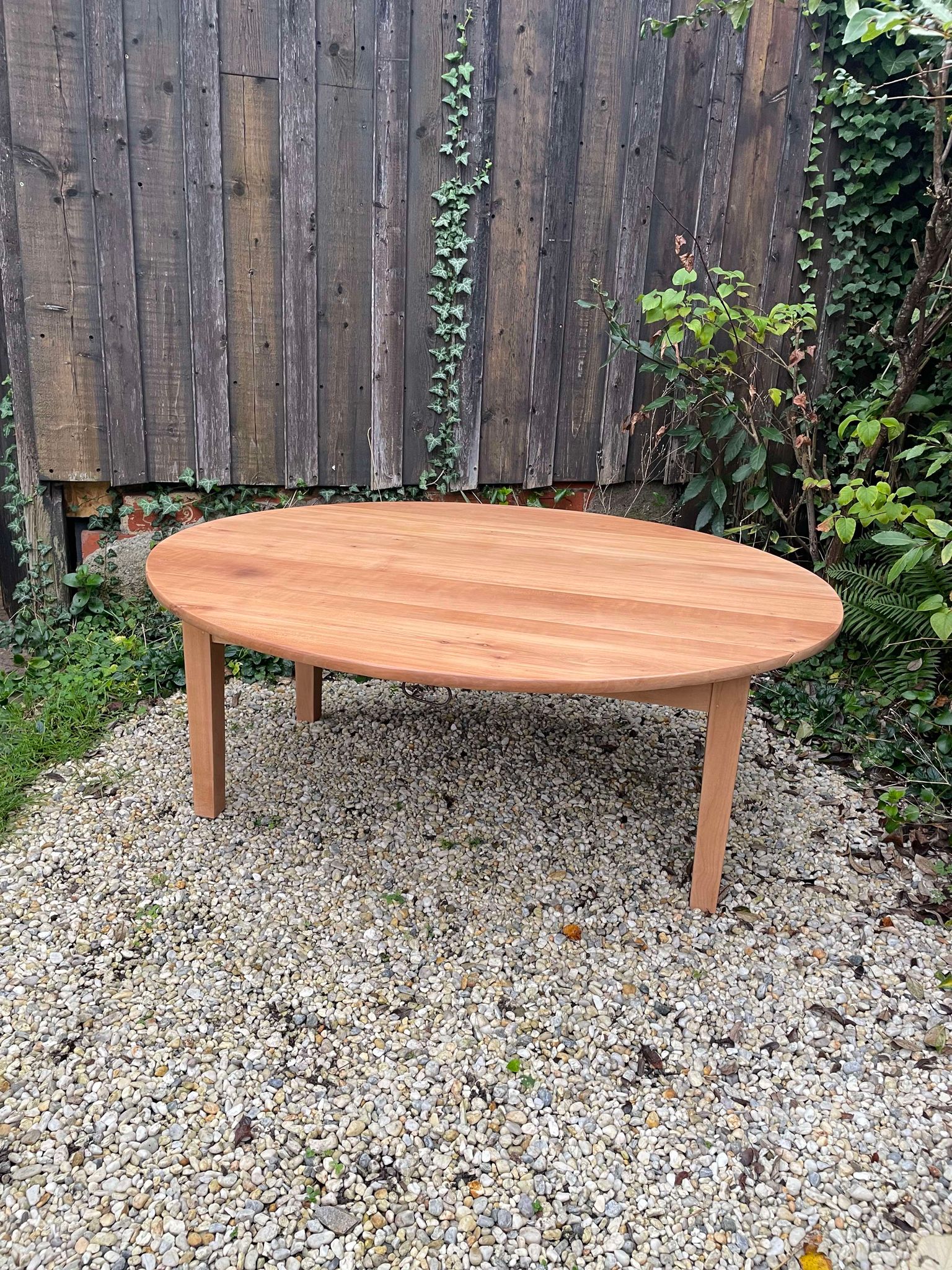 Table basse ronde rabattable