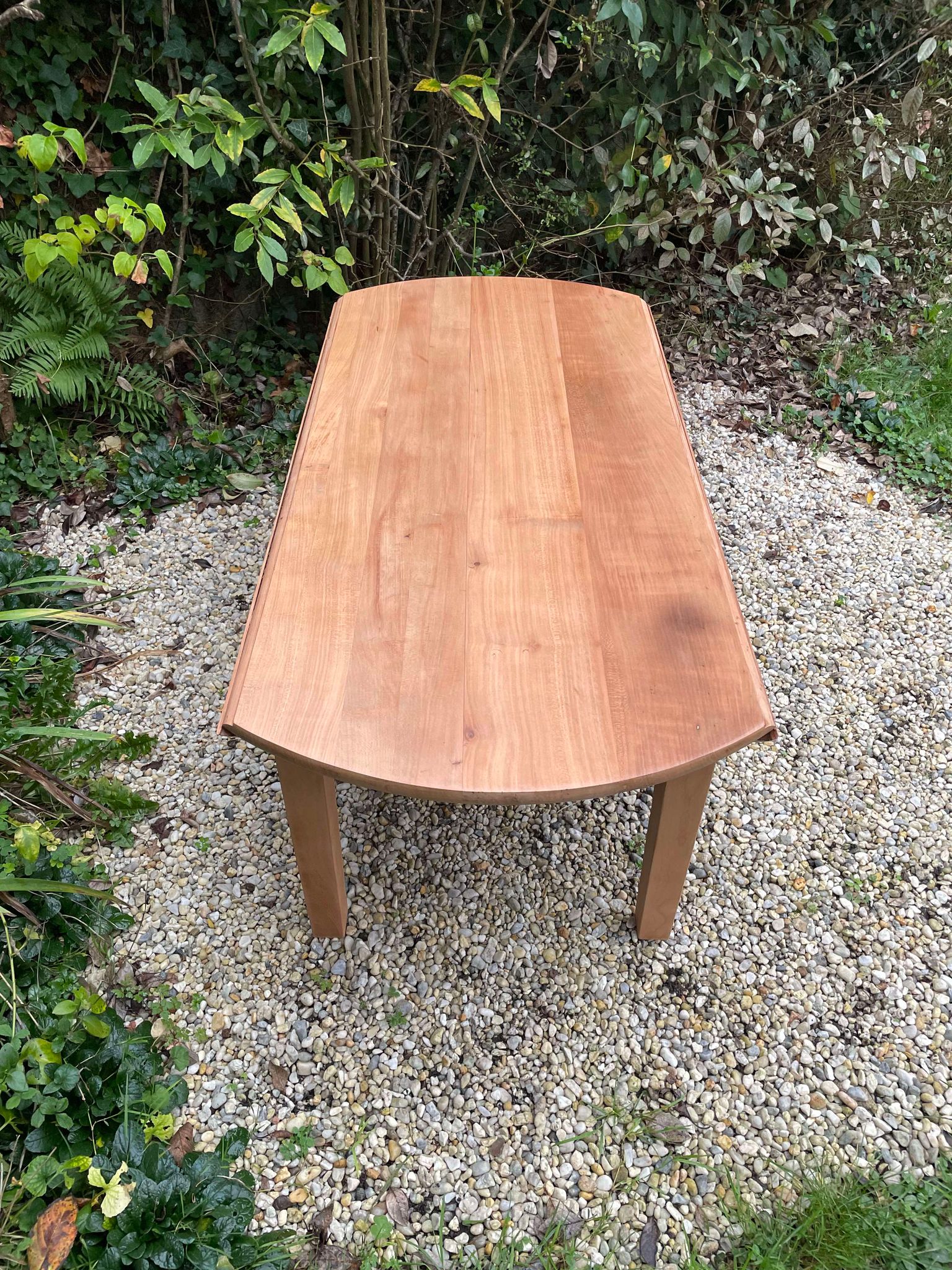 Table basse ronde rabattable