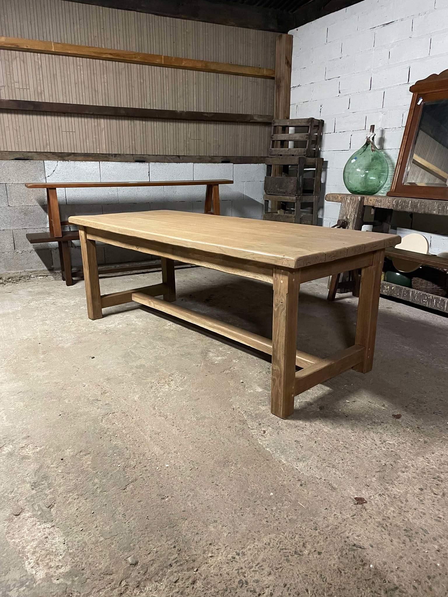 Table de ferme en chêne