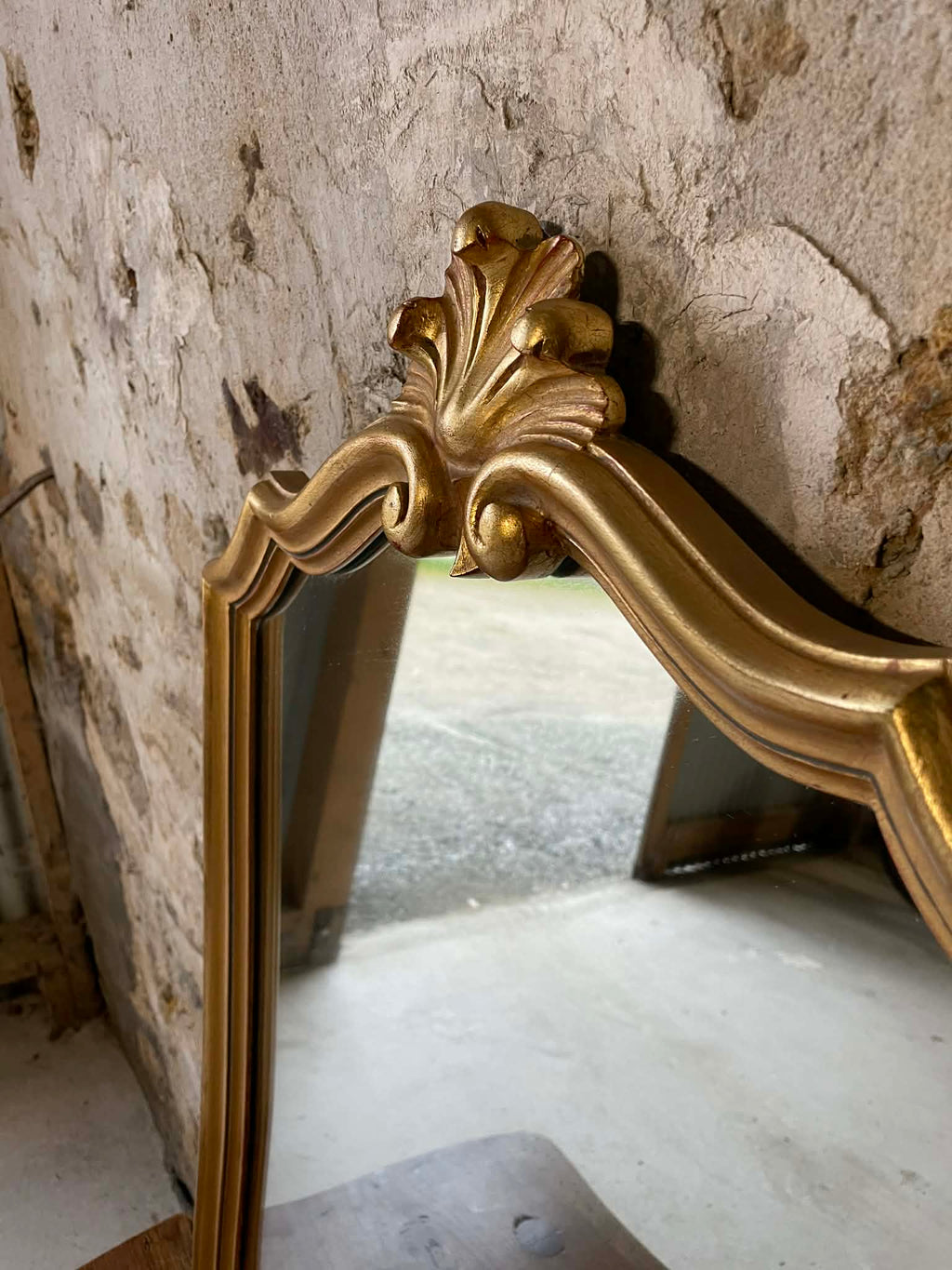 Miroir ancien doré style Louis XV
