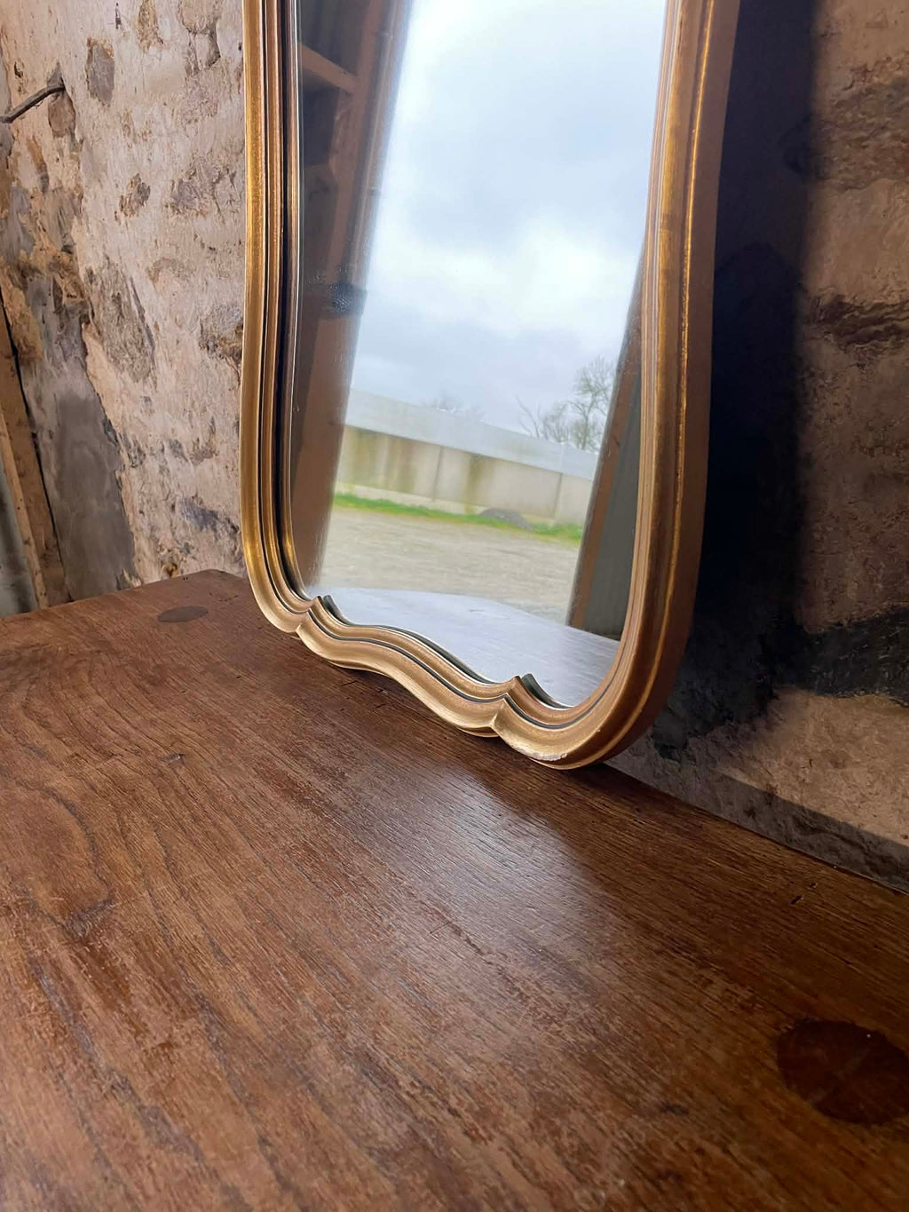 Miroir ancien doré style Louis XV