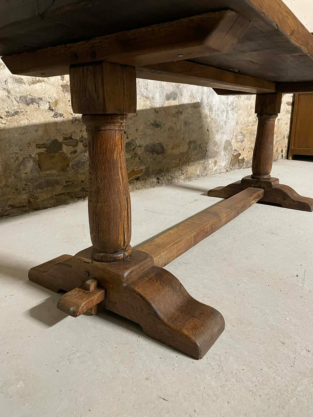 Table de monastère en chêne massif 200 cm
