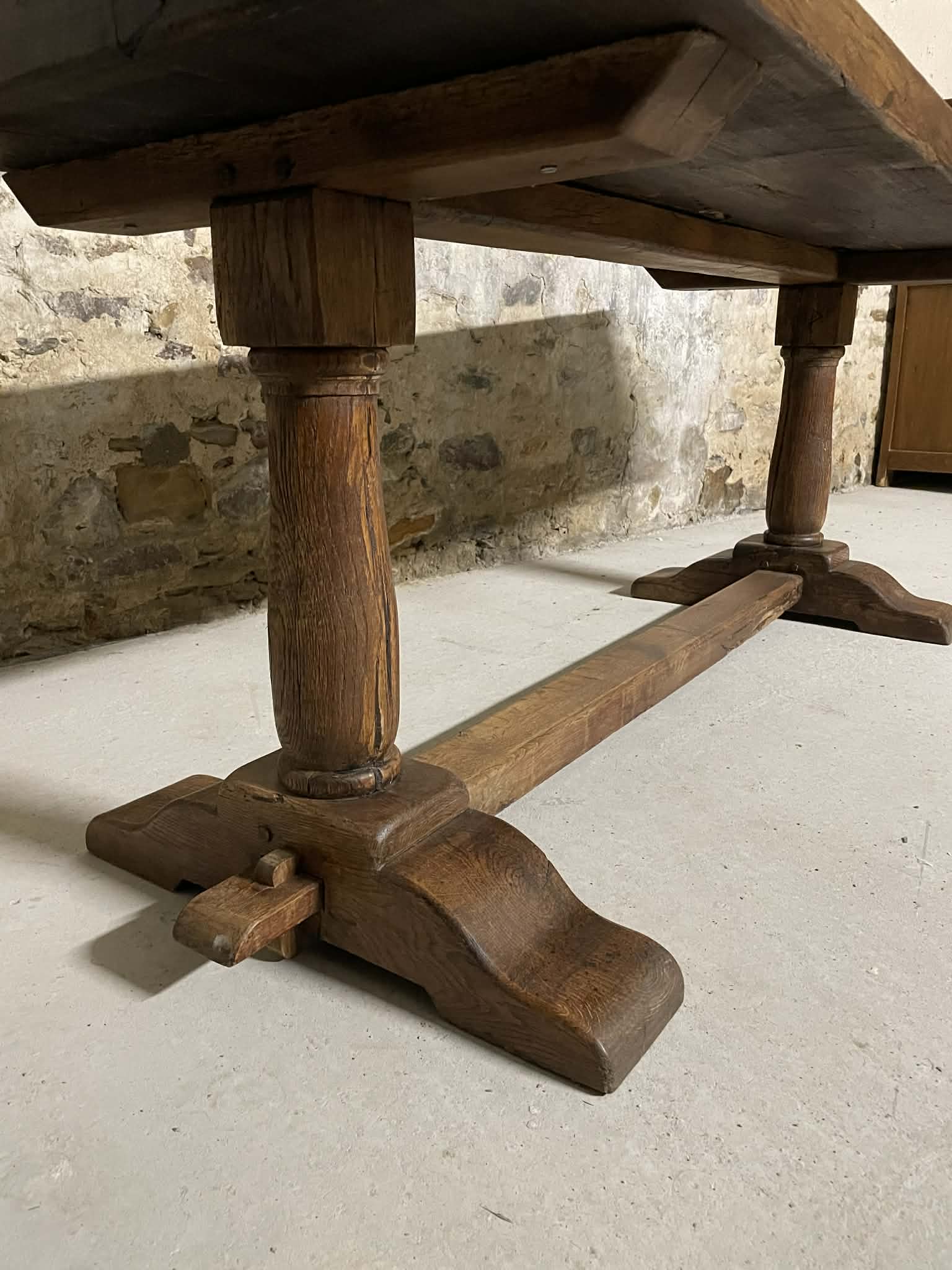 Table de monastère en chêne massif 200 cm