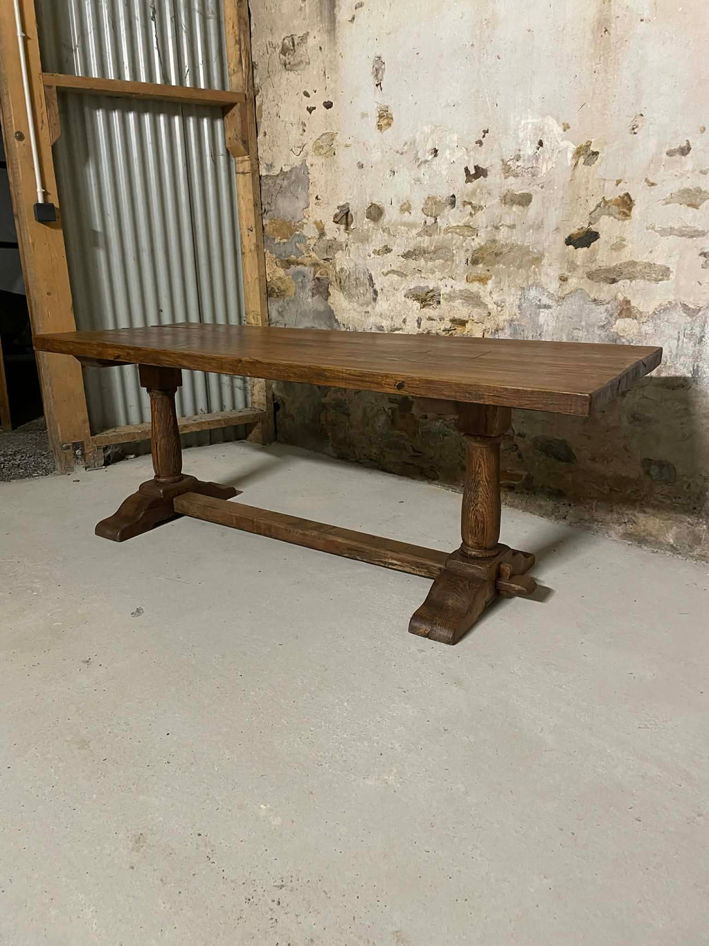 Table de monastère en chêne massif 200 cm