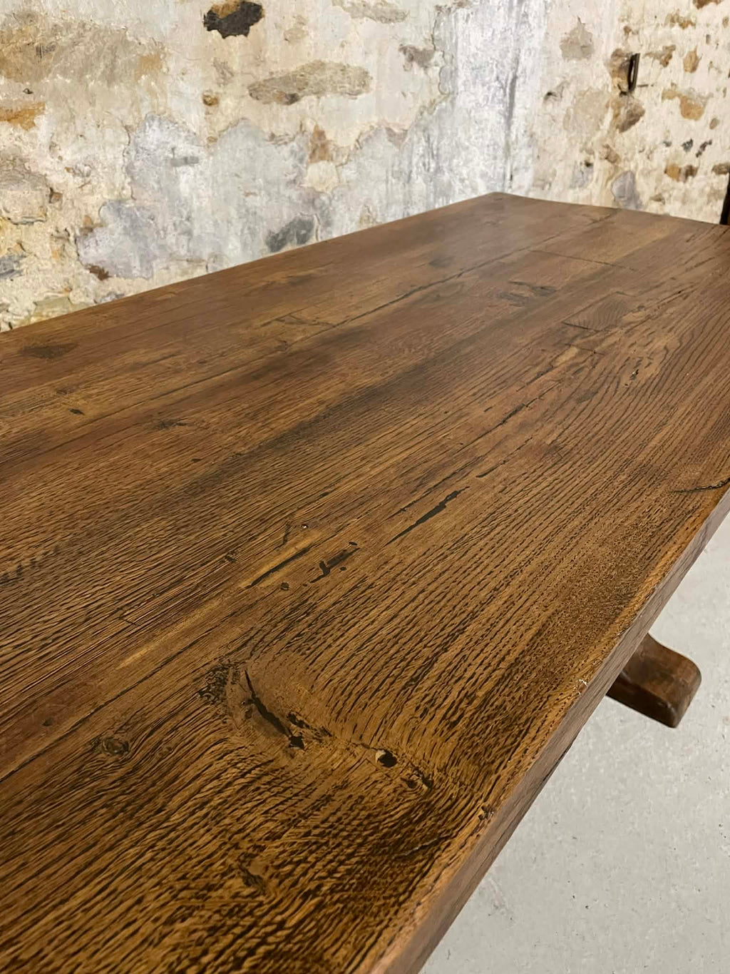 Table de monastère en chêne massif 200 cm