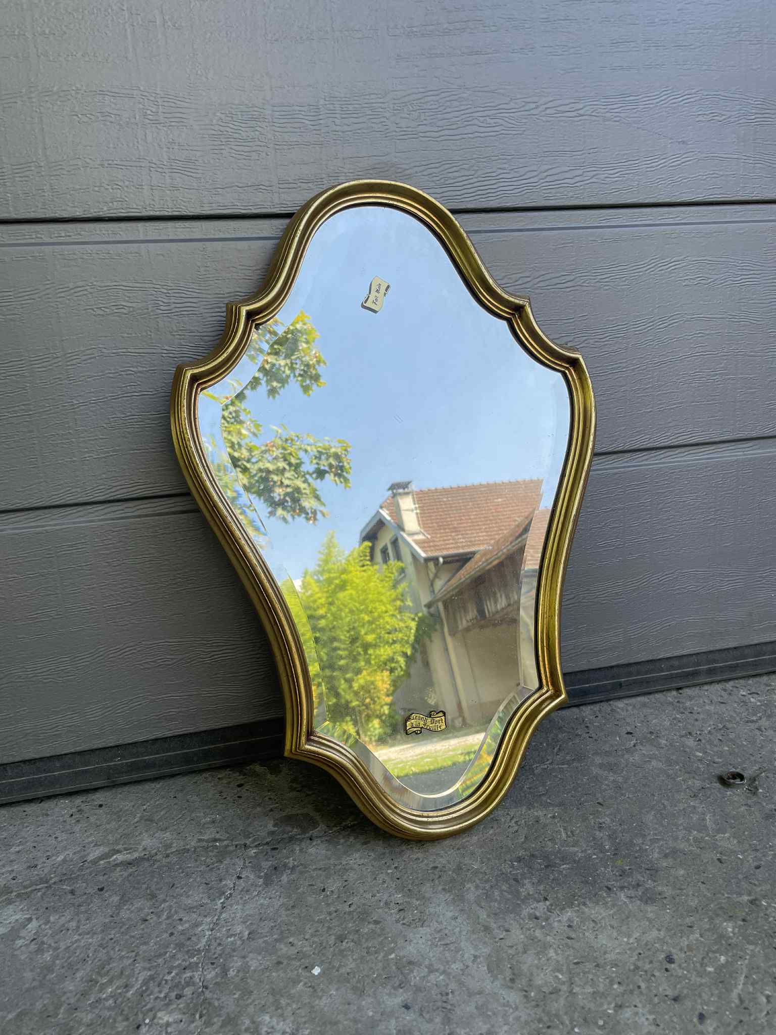 Miroir doré style Louis Philippe